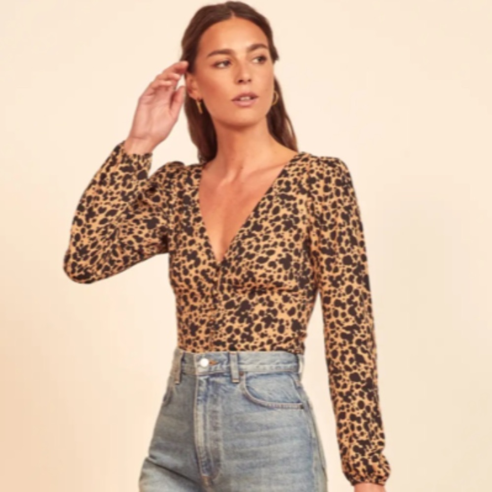 NWT Reformation Nell Long Sleeve Top (Blitz)